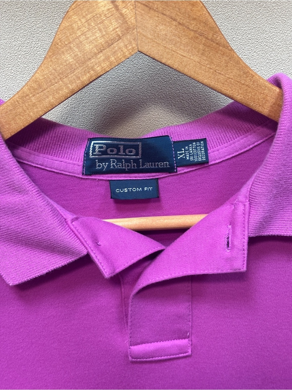 Ralph Lauren Men's Bright Magenta XL Polo Shirt, Gently Used - Picture 2 of 5